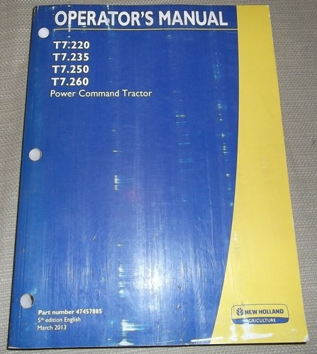 New holland 220 235 - holland, t7.235