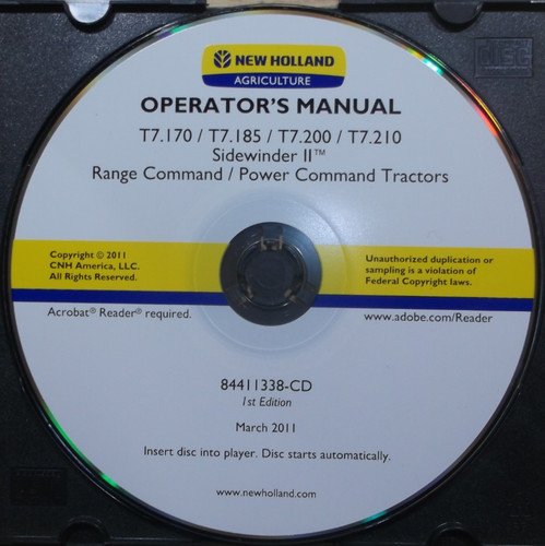 New holland 170 185 - t7.170, t7.185
