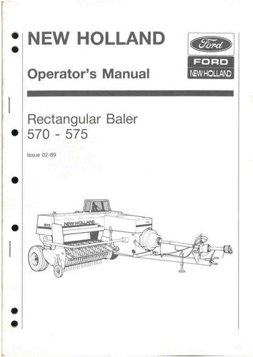 Manuale operatori new holland - manuale,
