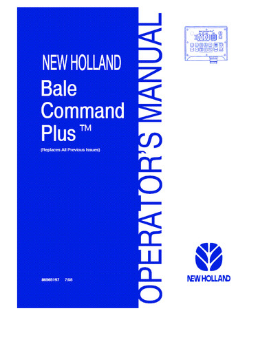 New holland bale - new, command