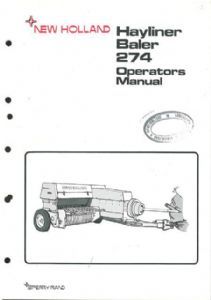 New holland 274 hayliner - holland, balle