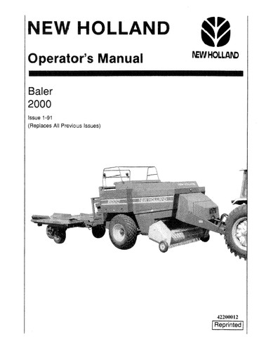 New holland baler - 2000, grande