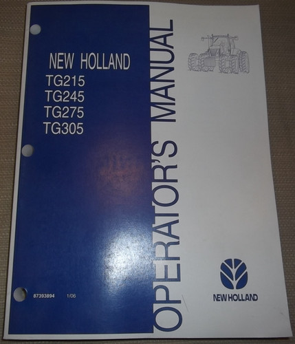 New holland tg215 tg245 tg275 - holland,