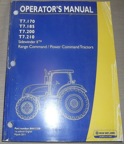 New holland 170 185 - t7.170, t7.185